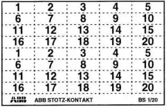 ABB Stotz S&J Kennzeichnungsschild BS-1/20