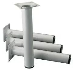 Alfer Element System Möbelfuß weiß 30mm H.500mm Platte