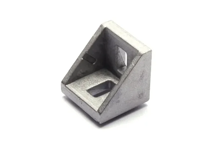 Angle die-cast aluminum 45×45 B-type slot 10 VPE = 50 pieces