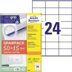 Avery Zweckform Etikett 6602 70x36mm 1.200+360St.