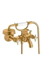 Axor 2-Griff-Wannenarmatur MONTREUX DN 15, Aufputz brushed gold optic