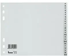 Bene Register 93200 A-Z DIN A4 halbe Höhe 24teilig Kunststoff grau