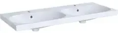 Geberit GE Acanto Doppel-WT f. US, 120x48cm einfache Bef., m. Hl., m. Ül., weiß Tect