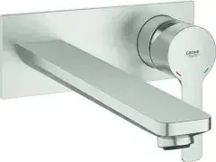 Grohe 2-Loch-WT-Wandbatterie Lineare 23444_1 Fertigmontageset supersteel