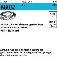 Heico Keilsicherungsscheibe R 88032 HLS-27S A 4 geklebt 50 Stück
