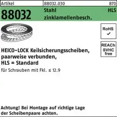 Heico Keilsicherungsscheibe R 88032 HLS-36 Stahl zinklamellenb. geklebt 25St.