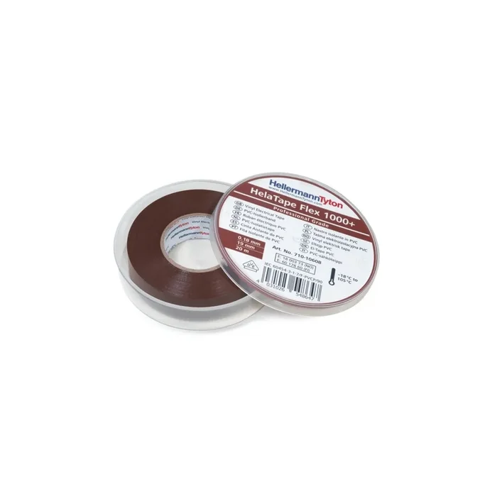 Hellermann Isolierband 710-10608 Typ HTAPE-FLEX1000+ C 19×20 PVC BN