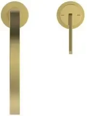Ideal Standard IS 2-Loch-Küchenarmatur Gusto Ausld.204mm eckiger Auslauf Brushed Gold