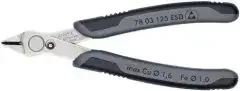 Knipex Elektronik-Seitenschneider Super-Knips® L.125mm Form 0 Facette nein pol.