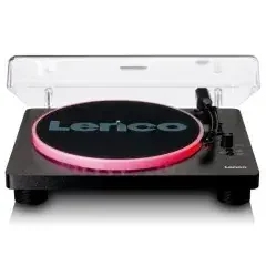 LENCO LED Plattenspieler LS-50LEDBK Black