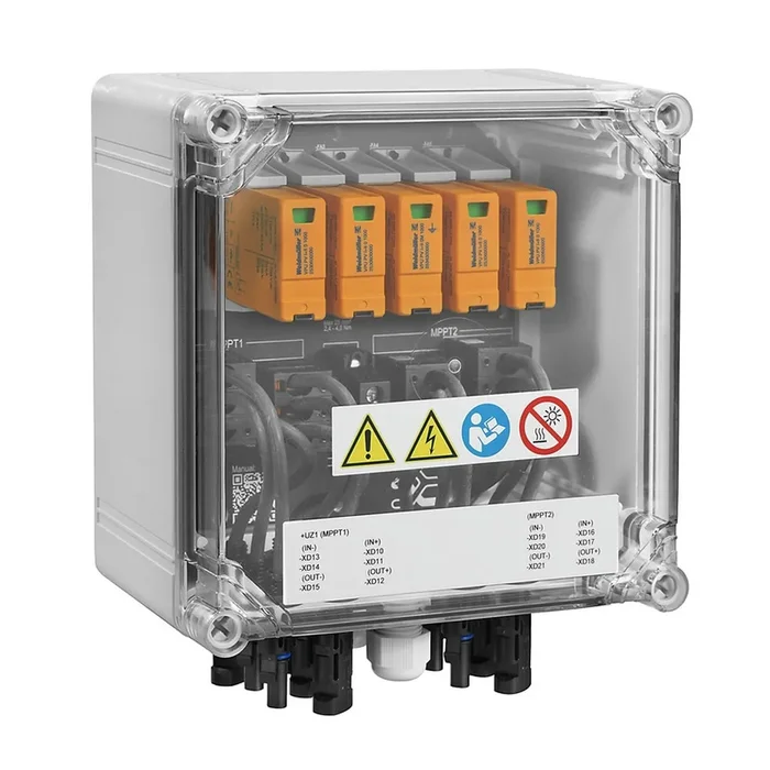 Weidmüller Generatoranschlusskasten 2866340000 Typ PVN DC 2IN/1OUTX2 2MPPT SPD1R WM4C 1.1KV