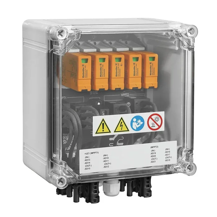 Weidmüller Generatoranschlusskasten 2866370000 Typ PVN DC 2IN/1OUTX2 2MPPT SPD2R EVO 1.1KV