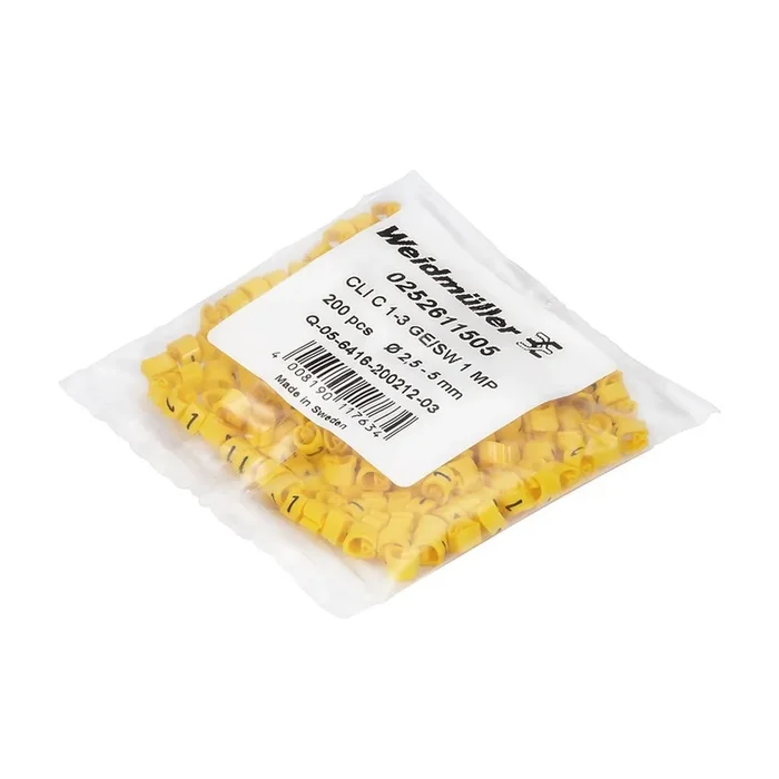 Weidmüller Kabelmarkierungssystem 0252711594 Typ CLI C 1-6 GE/SW 73 MP